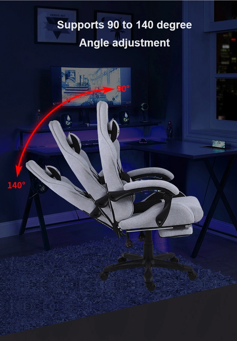 New High Back Low Price Gamer PC Gaming Chair New Type Dirt Resistant Fabric Chair