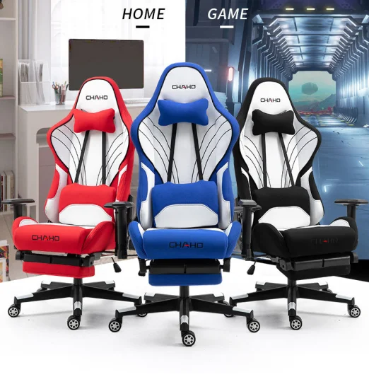 2023 Sedie da gioco da corsa per sedia da gioco per computer Silla Gamer in tessuto ergonomico di alta qualità